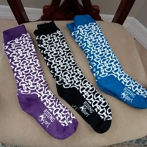 3 pair Riding Sport Equestrian Socks